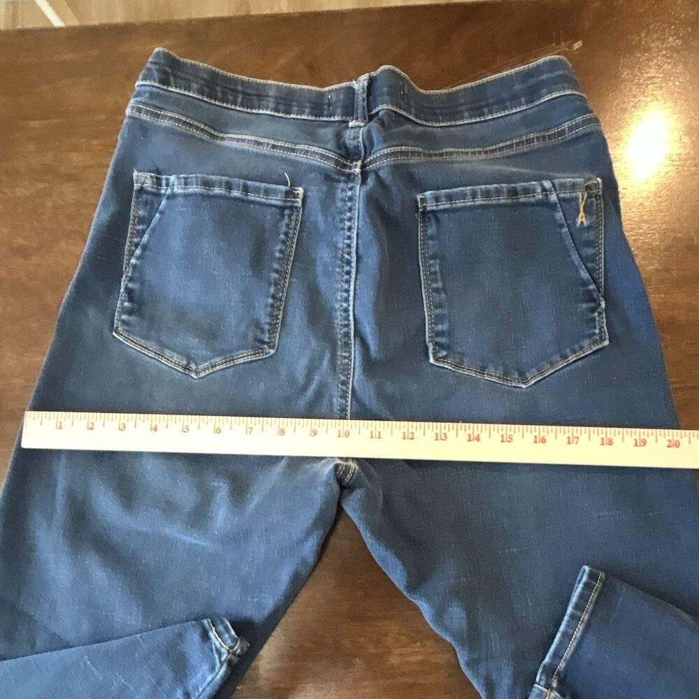 Vintage American Women's Skinny JeansBlue Mid Rise 5-Pocket MedWash Denim 14/32 - Picture 14 of 16